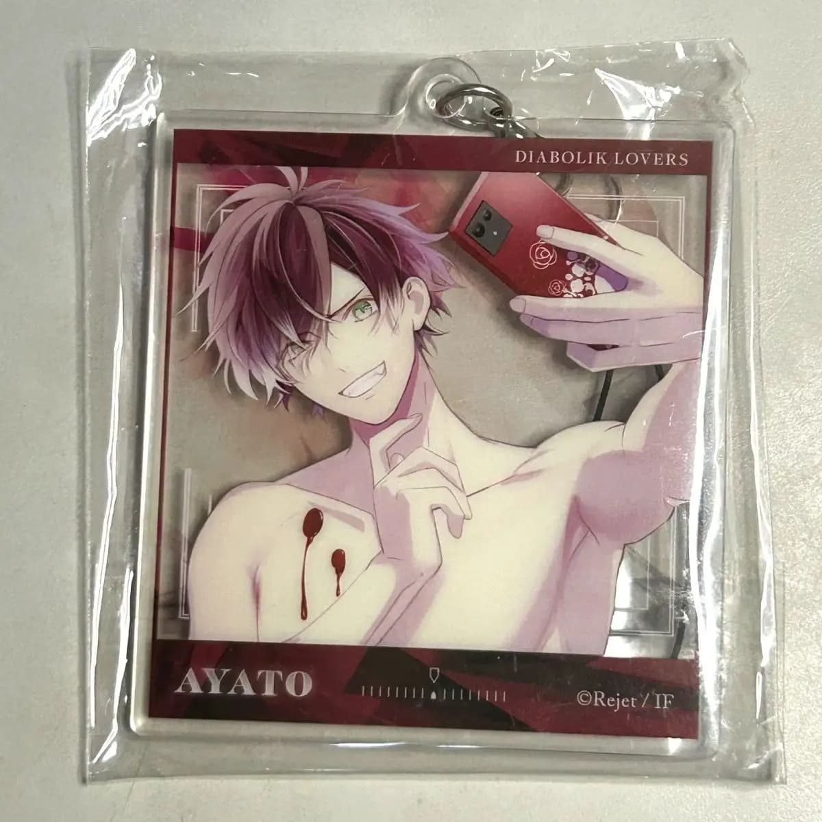 Anime Cosplay DIABOLIK LOVERS‌ Sakamaki Ayato Acrylic Keychain Figures Gift Backpack Pendant Role Play Birthday Gift Halloween