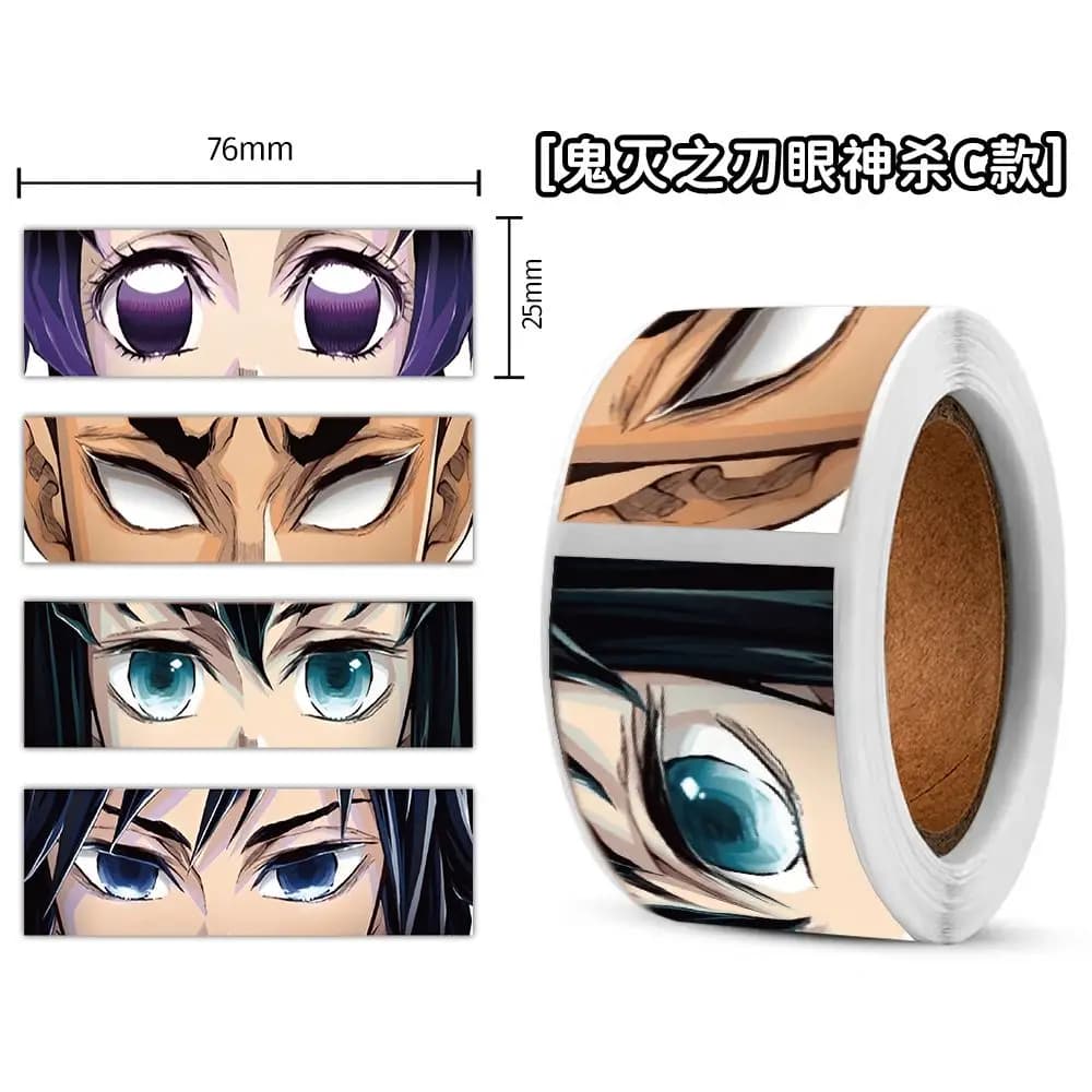 120 adesivi Demon Slayer accattivanti per journaling, feste con adesivi fai-da-te, etichette regalo per mostre di fumetti, arte con adesivi.