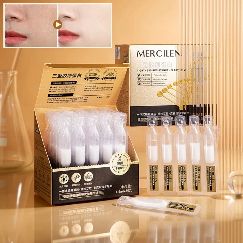 Essenza di collagene Antirughe Essenza per la pelle tesa-Olio Rassodante Idratante Illuminante Idratante Solleva Prodotti per la cura della pelle