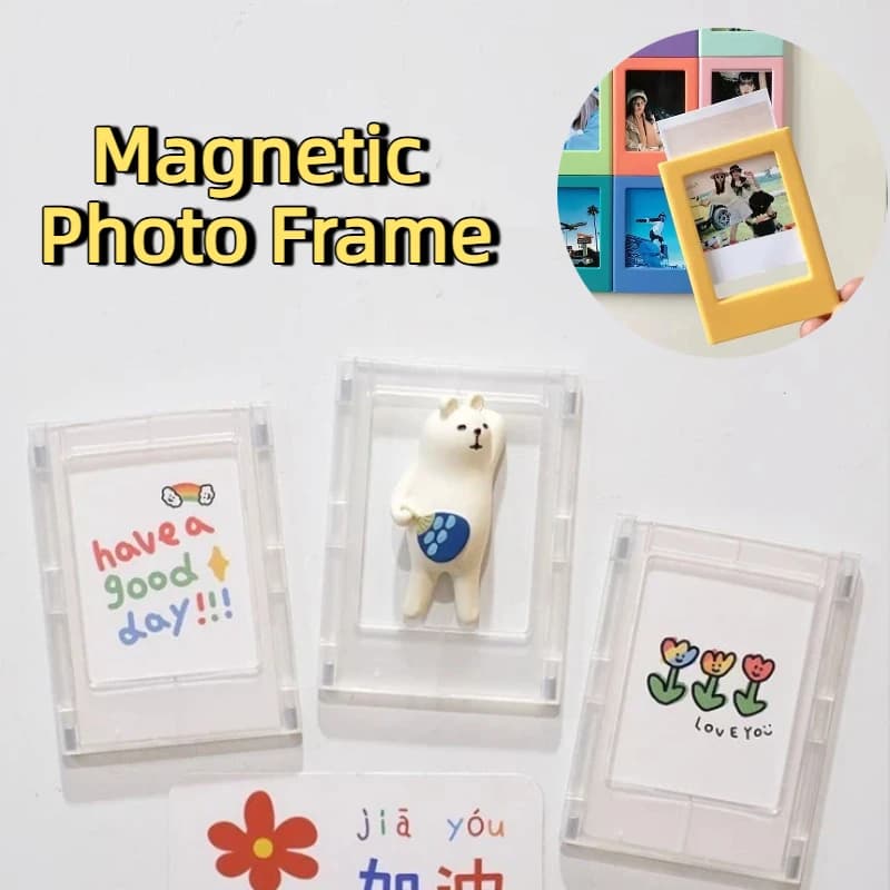 Set of 5 Mini Magnetic Frames for Photo, Refrigerator Magnets, Creative Magnetic Frames for Images & Maps Display