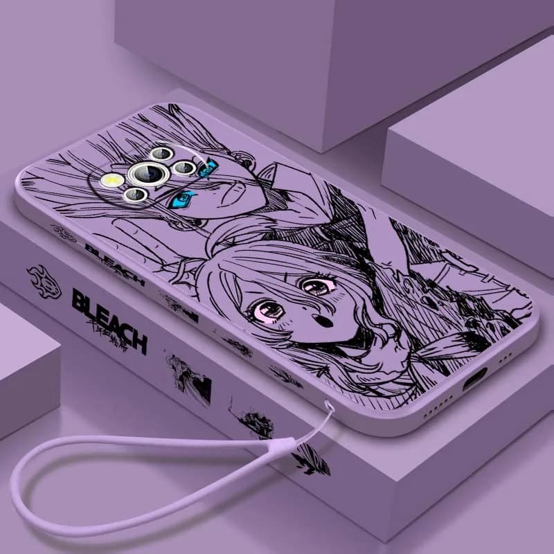 Anime Dr STONE Logo Luxury For Xiaomi Mi Poco X8 X7 X6 X5 X4 X3 M8 M7 M6 M5 F8 F7 F5 Pro 5G Liquid Left Rope Phone Case