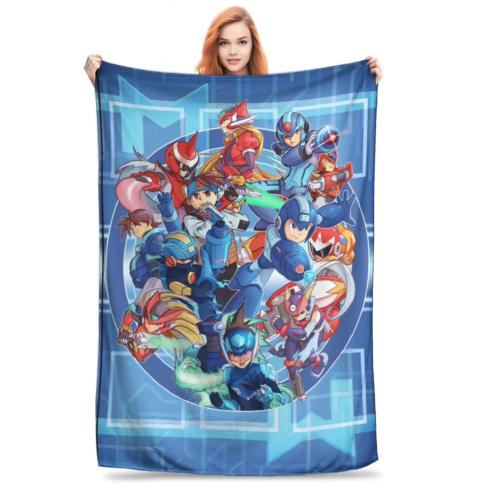 Coperta in Flanella Mega Robot Man, Morbida e Accogliente, Perfetta per Letto e Divano, Calore Invernale, Ideale per Ragazzi e Ragazze, Copridivano, Comfort Domestico