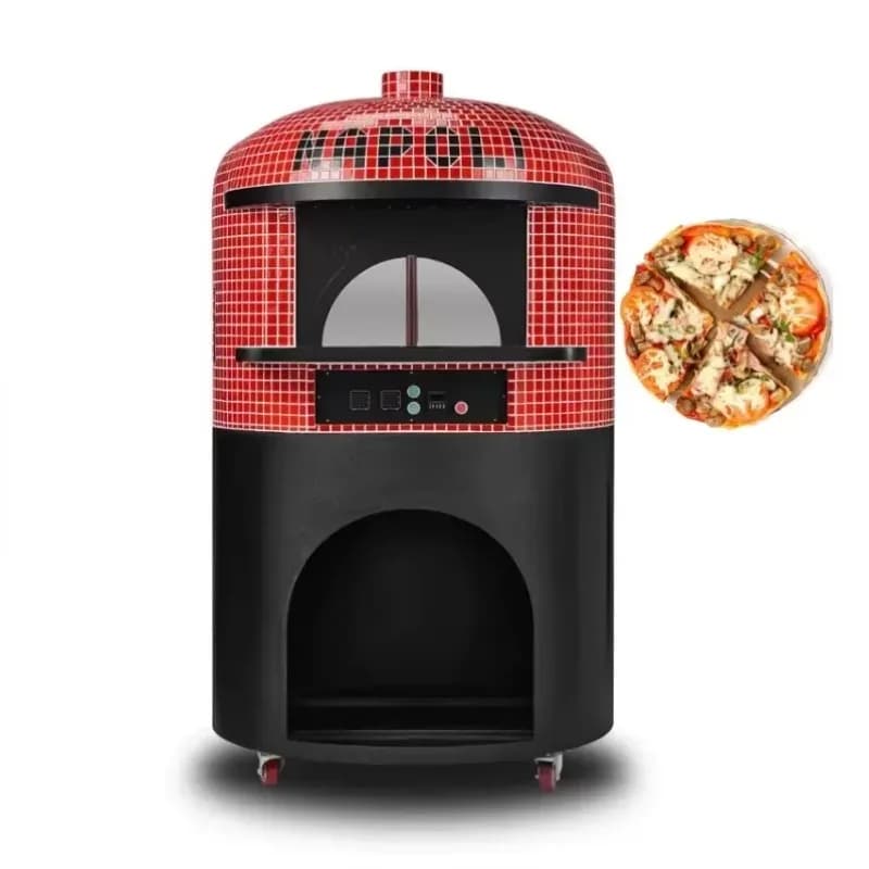 Forno Pizza Commerciale da Esterno con Tecnologia a Pietra, Griglie BBQ a Legna, Forno per Panetteria, Bruciatore a Gas in Ceramica