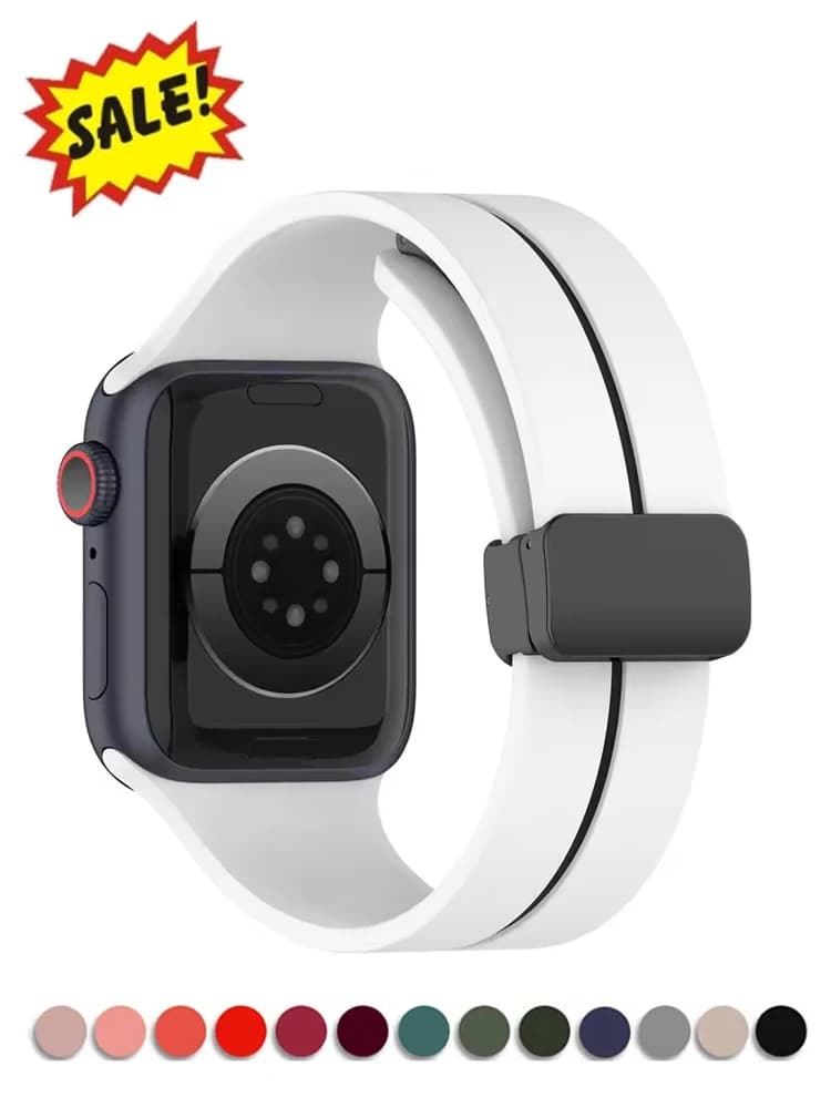 Cinturino magnetico cinturino Apple watch 45mm 44mm 46mm 42mm 49mm 40 41mm Bracciale correa in silicone serie iWatch 10 9 8 7 6 5 SE Ultra 2