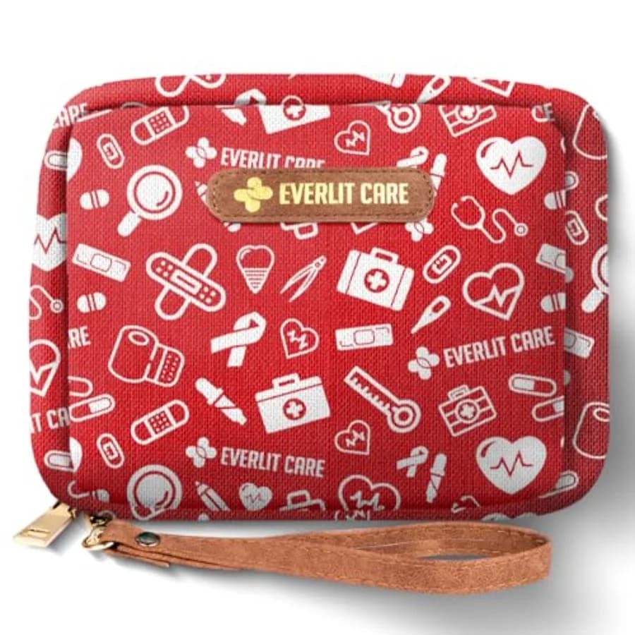 Kit di Pronto Soccorso Familiare Care Rescue Pack con 200 Pezzi di Forniture Mediche, Borsa Compatta da Viaggio per Casa