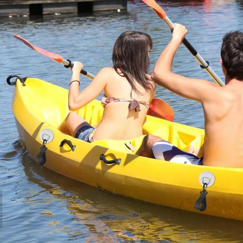 Toppa e gancio per corda 6X Fissaggio rapido Patch multifunzionale Fibbia fissa marina Forniture per sartiame per barche per zattera in canoa