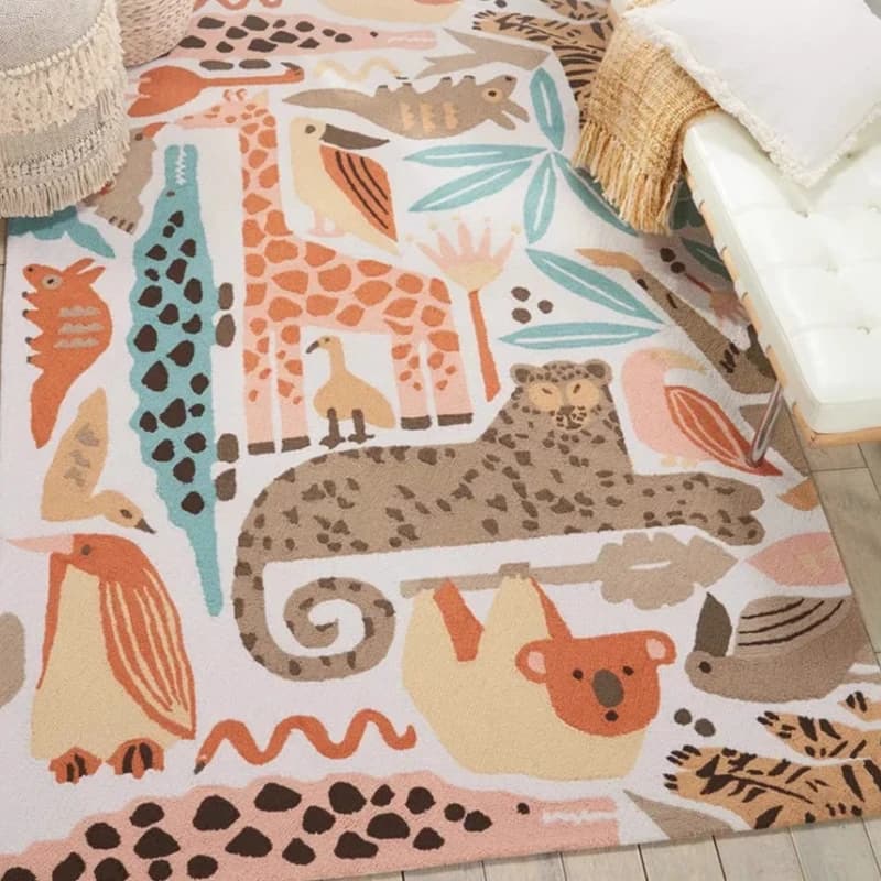 Cartoon Style Bedroom Decor Carpet Large Size Carpets for Living Room Fluffy Soft Lounge Rug Thick Washable Children's Floor Mat