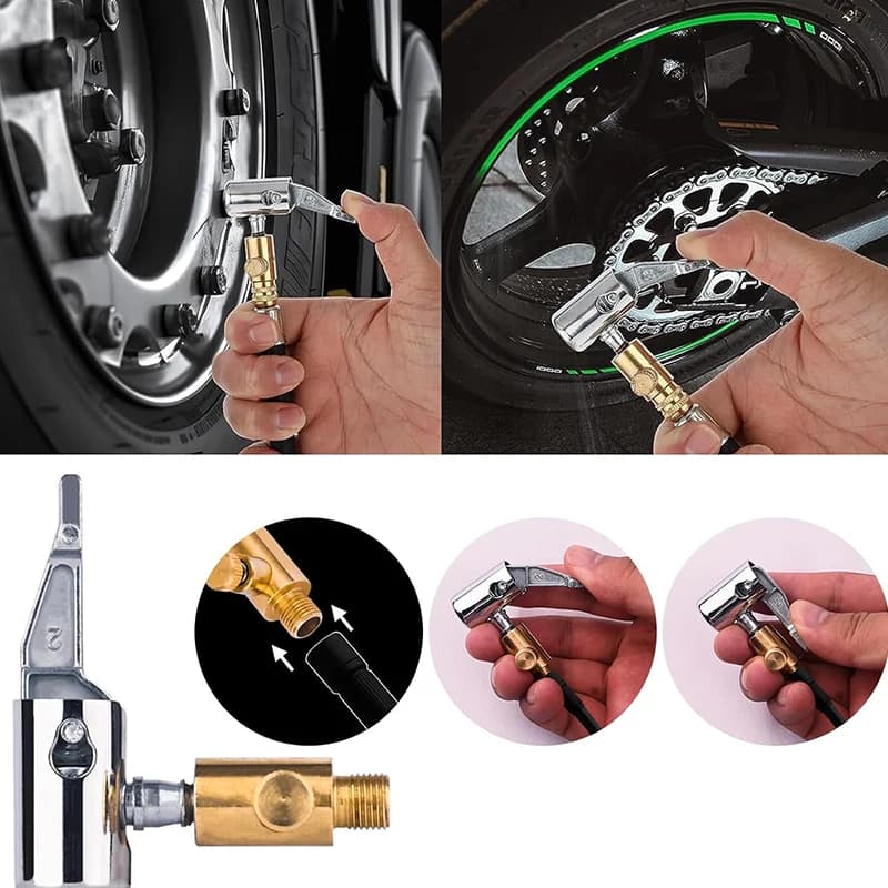 Conversione della pompa di gonfiaggio dell'auto maniglia della pressa rapida gli accessori della pompa di gonfiaggio dei pneumatici possono essere sgonfiati connettore della pompa di gonfiaggio Mijia