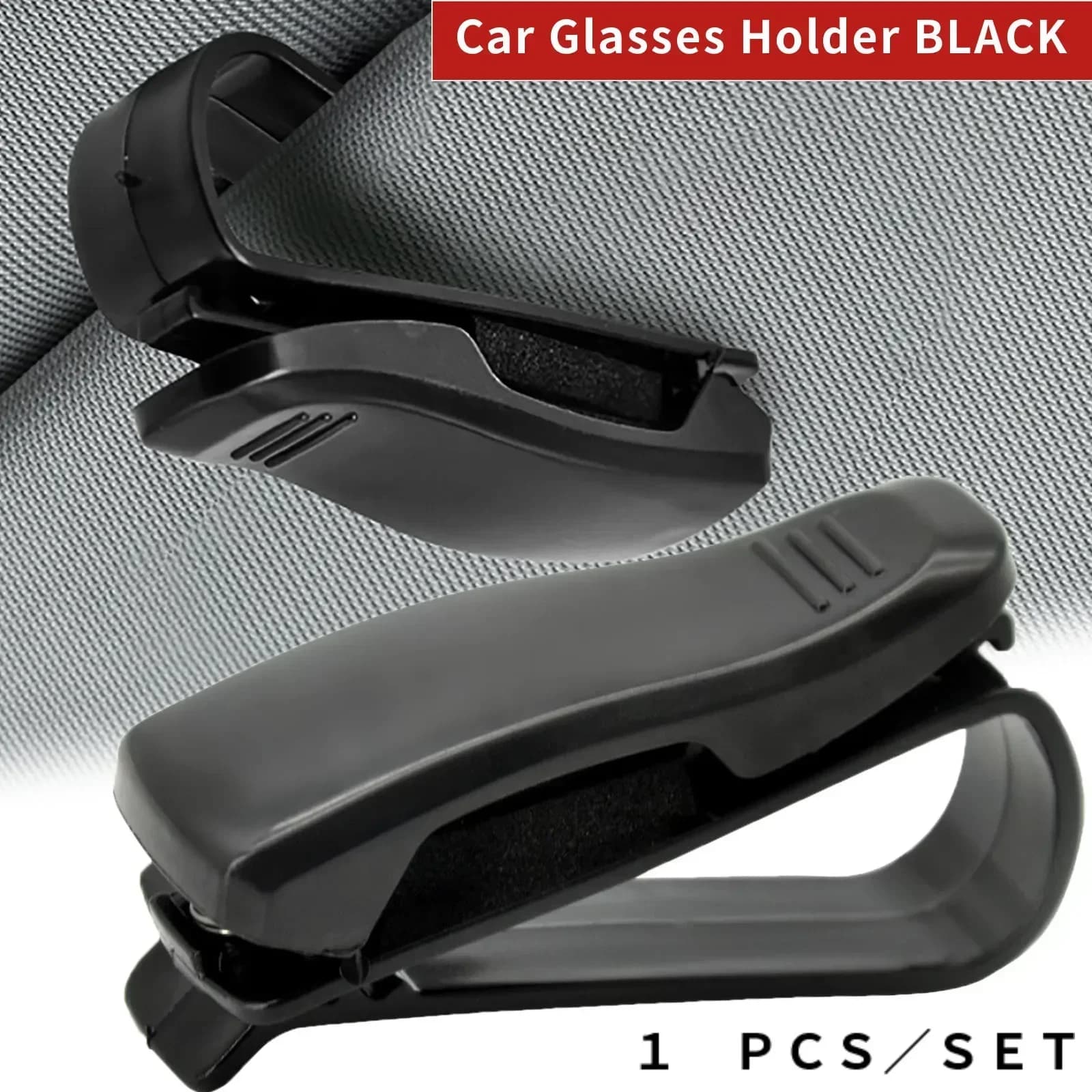 2 pezzi universale per auto visiera parasole scatola per occhiali occhiali da sole clip porta biglietti per carte custodia per penna clip per occhiali accessori