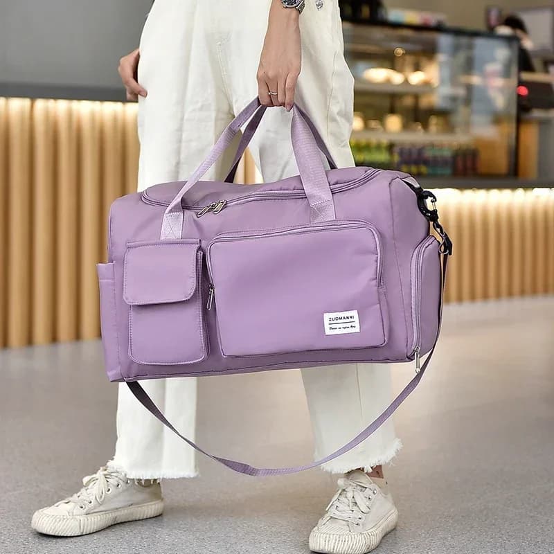 Large Capacity Weekend Travel Bag Night Bag with Shoe Bag Sports Fitness Bags for Women 2024