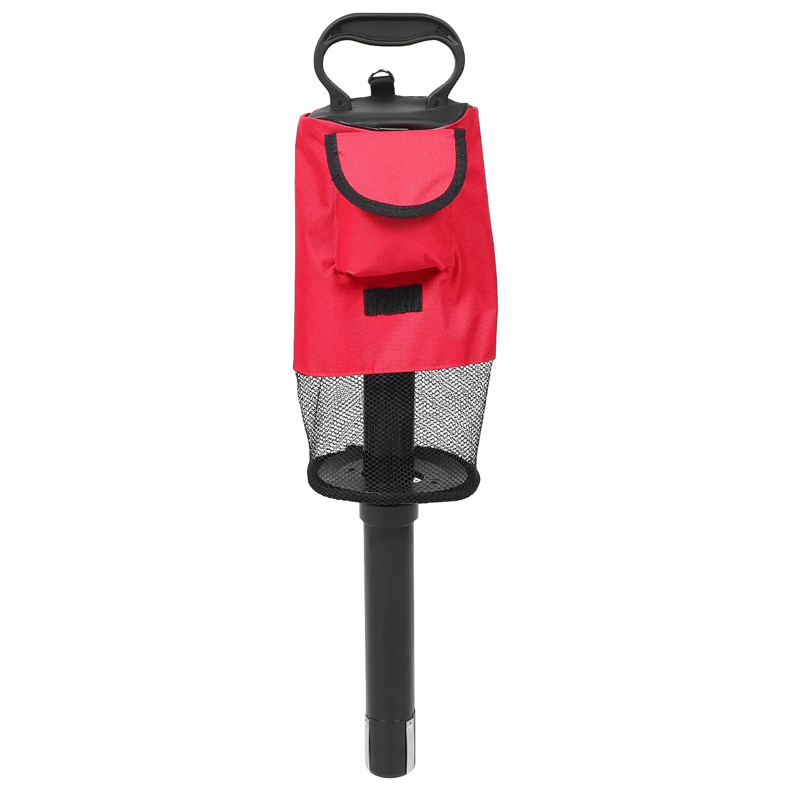 Tubo Portatile per Raccogliere Palline da Golf con Design Efficiente a Sezioni Superiore e Inferiore, Facile da Trasportare e Conservare, Borsa Rossa per Accessori da Golf per Uomo