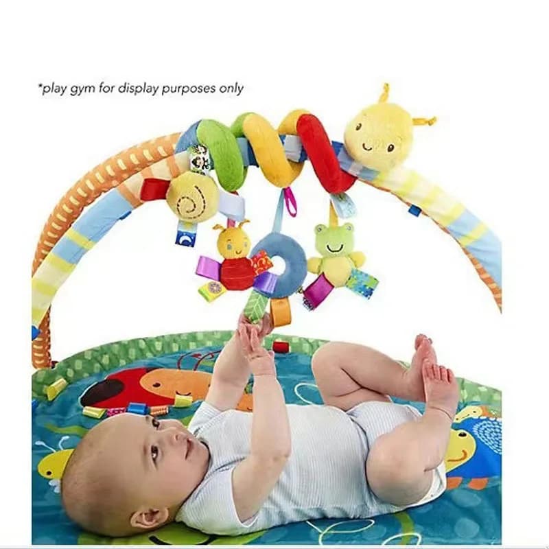 Cute Activity Musical Spiral Crib Stroller Car Seat Travel Hanging Toys Baby Boys Girls Rattles Toy