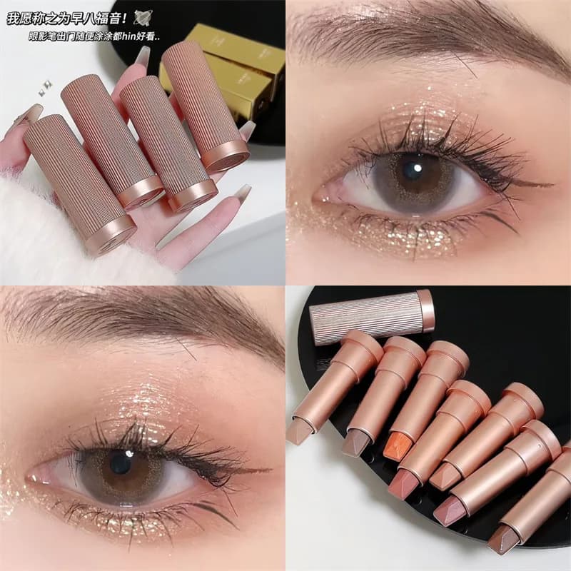 Set di 1 ombretto stick colorato, impermeabile, illuminante e contouring, applicazione rapida, con Aegyo Sal, per principianti