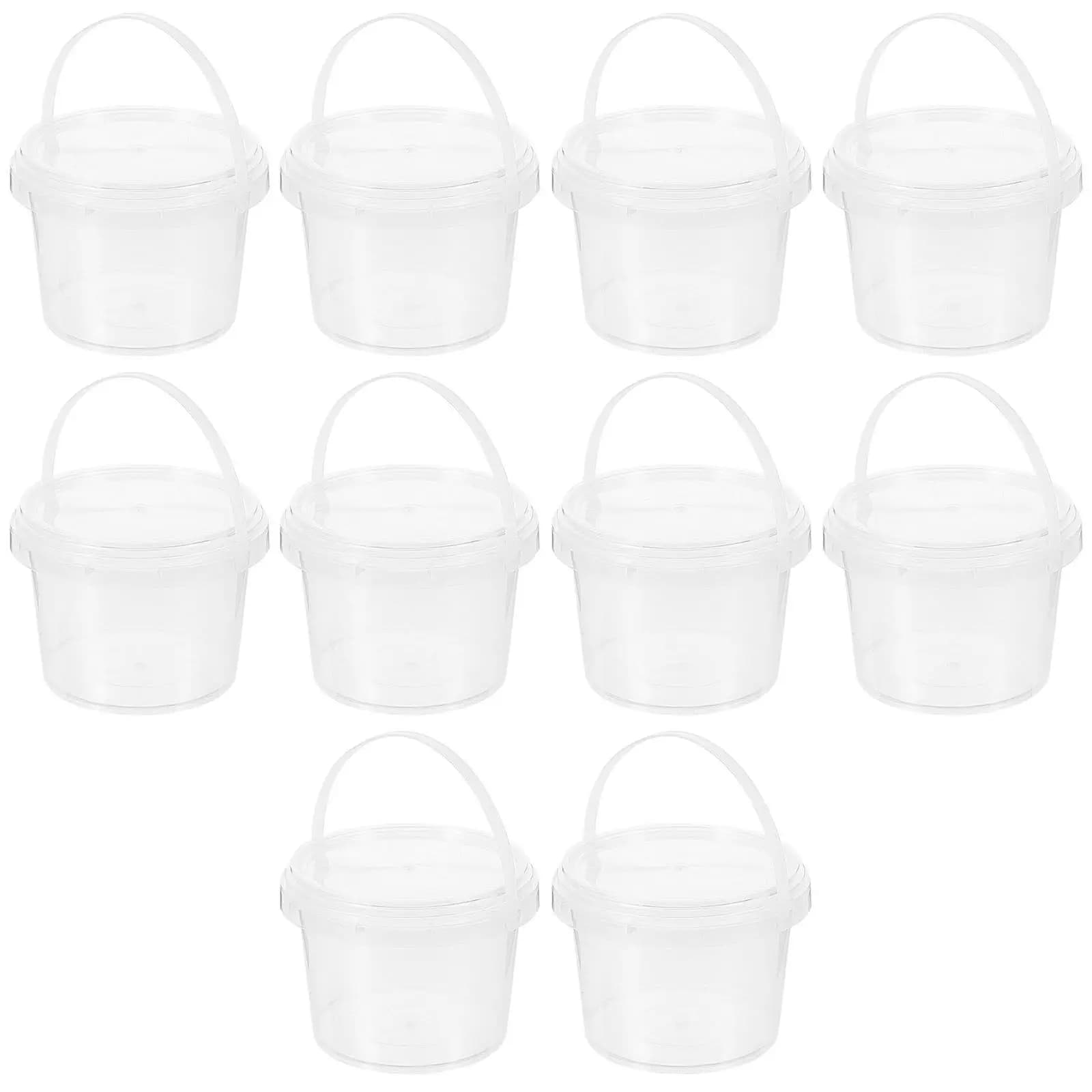 Set di 10 Contenitori per Alimenti in PP, Secchielli Sigillati per Conservazione in Cucina di Cereali, Noci, Frutta Secca, Contenitori Portatili