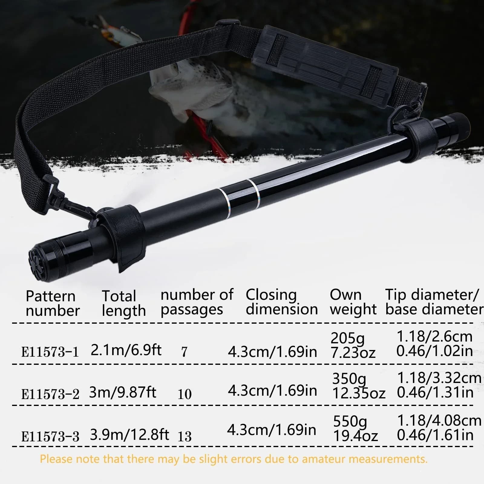 Goture 2.1m 3m 3.9m Fishing Net Pole Portable Telescopic Extension Handle Rod Quality Fish Catching Landing Net Fishing Tackle