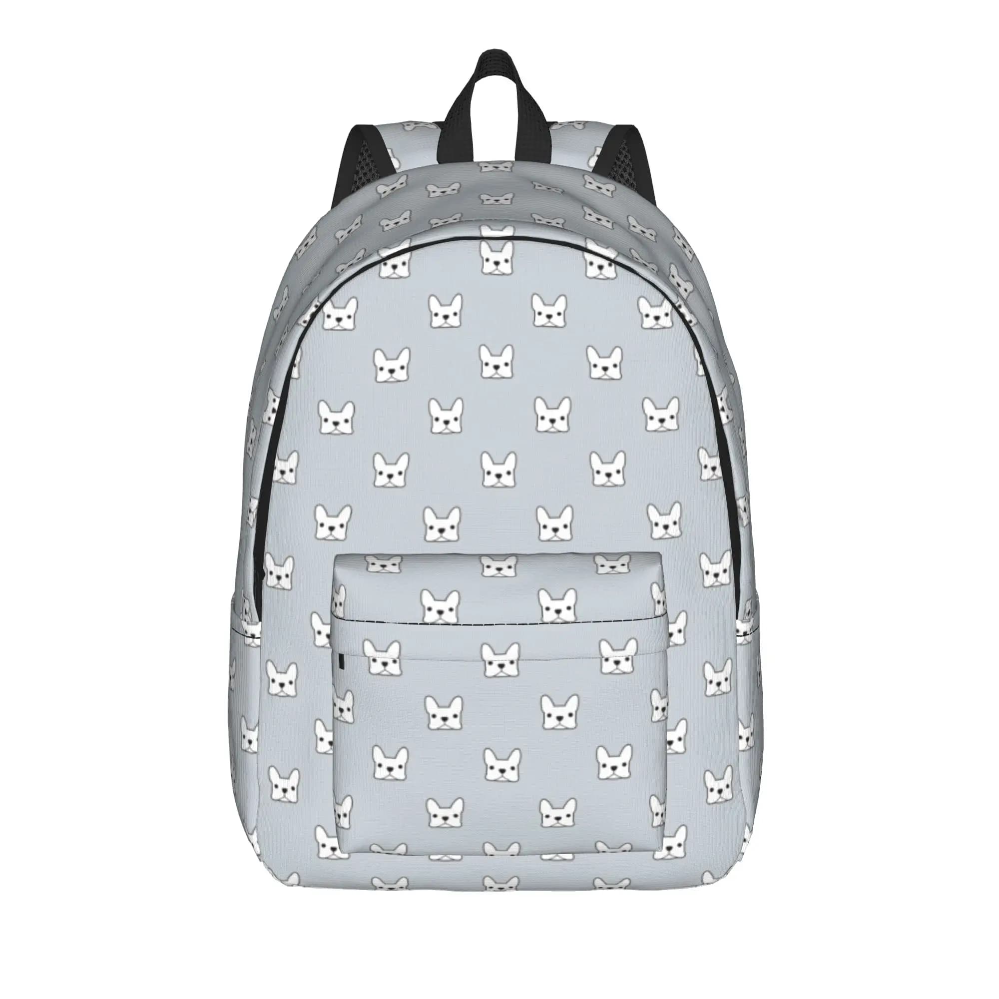 French Bulldog Dog Lover Backpack for Men Women Cool Student Work Daypack Laptop Shoulder Bag Gift