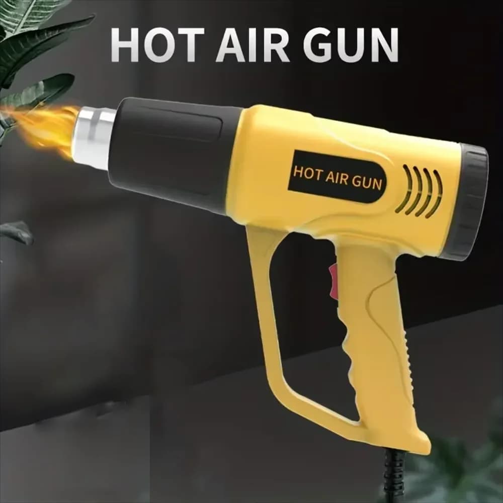 Pistola termica portatile da 1600 W di livello industriale con due impostazioni di temperatura per progetti di decorazioni domestiche e creazione di pistola ad aria calda