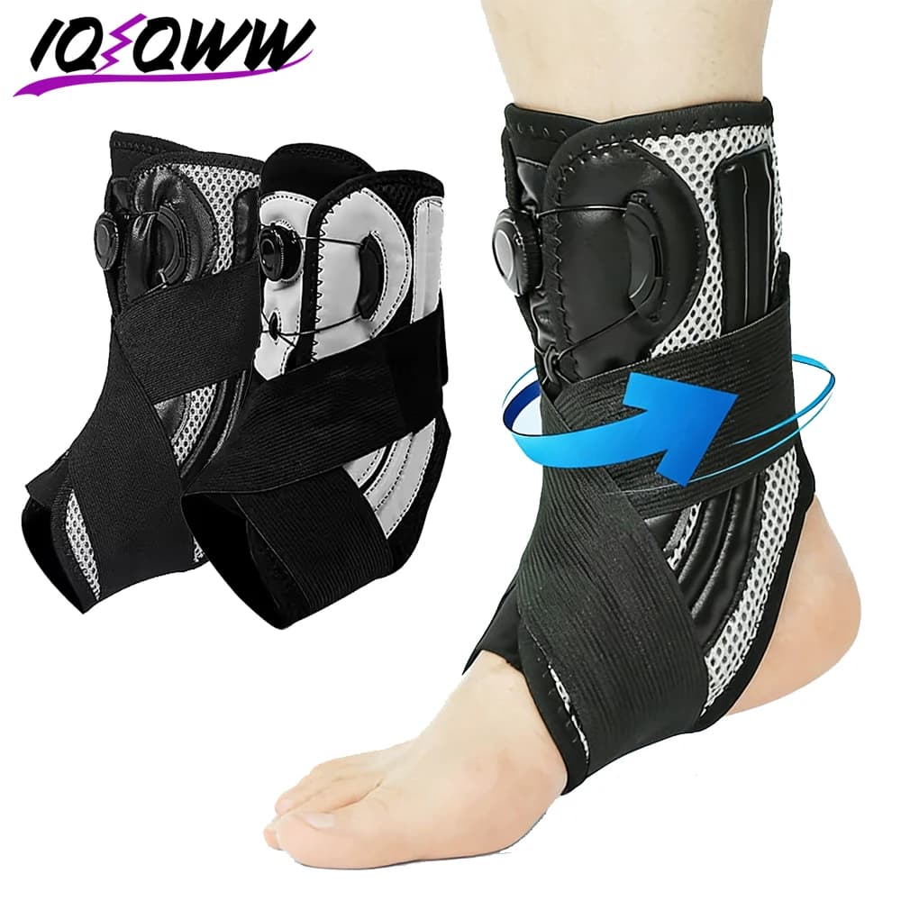 1 Pezzo Stabilizzatore Caviglia Regolabile, Design Semi-Rigido con Manopola per Tendinite, Fascite Plantare, Protezione Sportiva e Riabilitazione