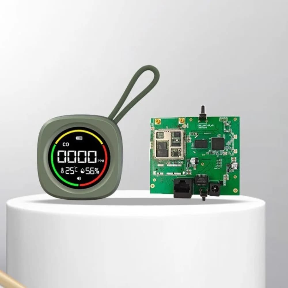 Rilevatore di Monossido di Carbonio 3 in 1 con Display LCD ad Alta Definizione, Allarme CO Magnetico Ricaricabile