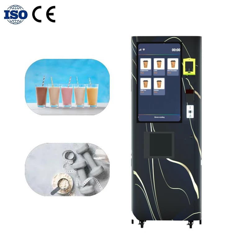 Personalized automatic dispenser with fitness powder drink touch screen with automatic protein shake with payment system