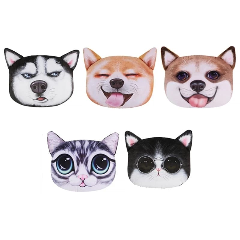 G8TE Car Headrest Dog Neck Pillow Novelty Head Support Cushion for Adults