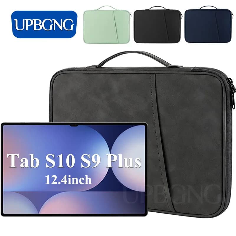Custodia per tablet per Samsung Galaxy Tab S10 Plus S9 FE 12.4 Borsa universale per laptop per accessori per custodia Tab S10 Plus