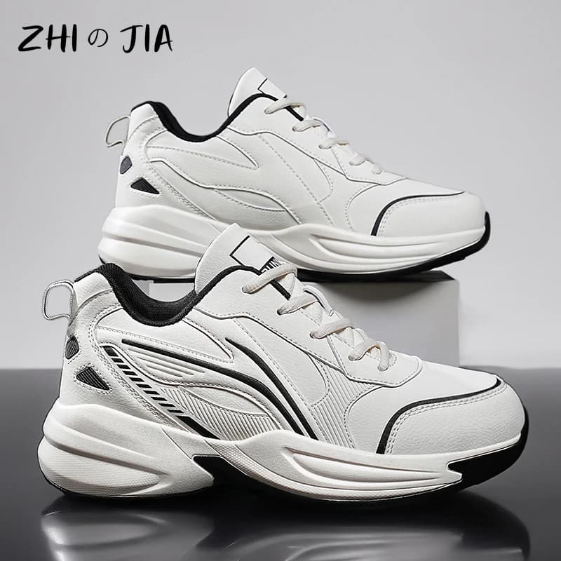 Sneaker per il tempo libero autunno inverno scarpe da corsa Extra Large da uomo moda antiscivolo calzature da alpinismo in pelle resistenti all'usura