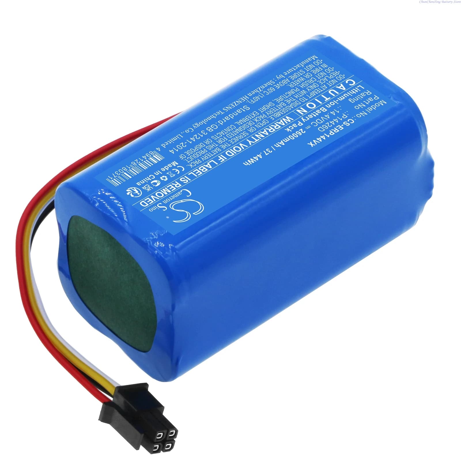 Batteria per aspirapolvere P14426D da 14,4 V 2600 mAh per aspirapolvere robot Eureka Groove + UTENSIONE
