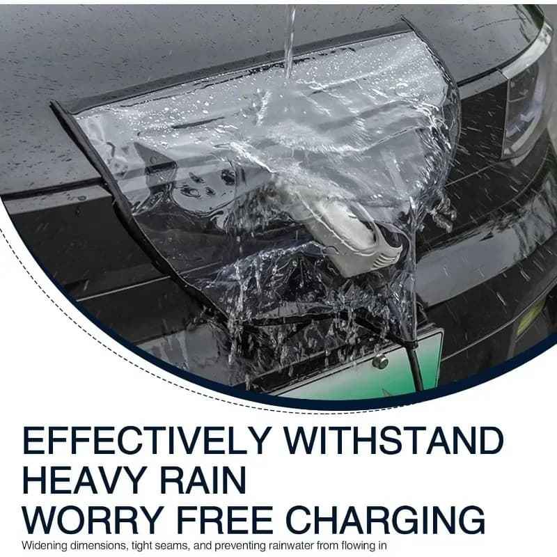 Copertura per Porta di Ricarica Auto, Protezione Antipioggia per Presa di Corrente, Design Completamente Sigillato e Protettivo, Impermeabile e Antineve