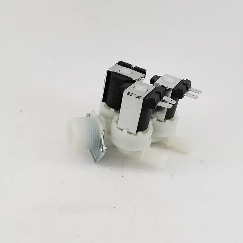 Elettrovalvola a 3 vie per bassa pressione dell'acqua 12V 24V, controllo del flusso, tipo parallelo, una ingresso tre uscite