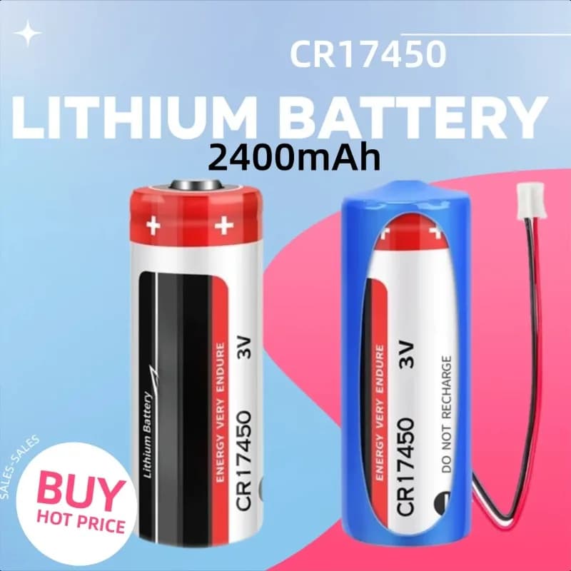 2400mAh per CR17450 Smart Water Meter Batteria 3V Bussola Direzione Finder Posizionamento GPS Rilevatore di fumo Batteria al litio
