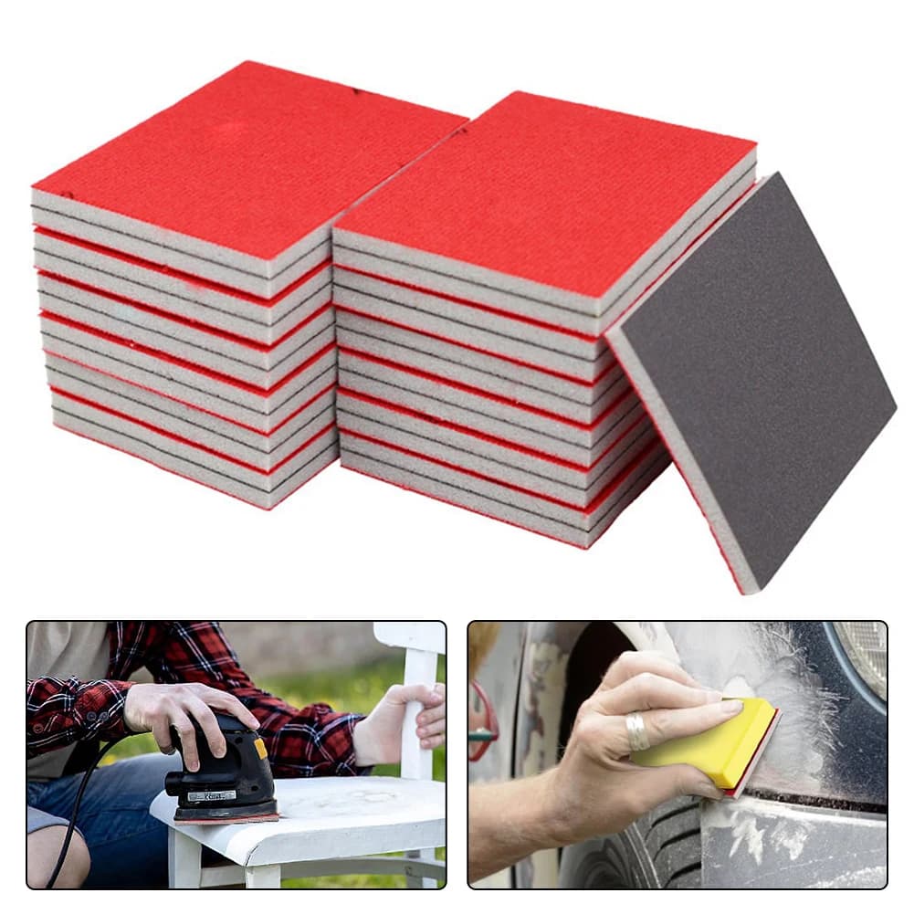Set di tamponi in spugna abrasiva da 20 pezzi 400, 600, 800Grit Tampone abrasivo flessibile per lucidare utensili abrasivi