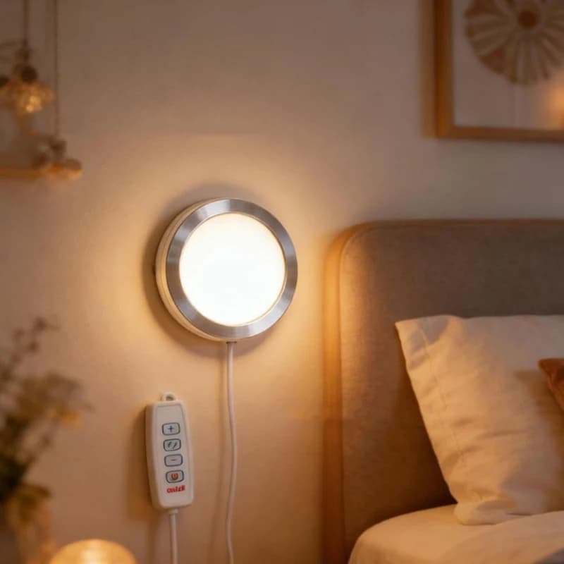 USB Round 3D Printer House Lamp Dimmable Round Spot Lamp Kitchen CCT Under Furniture Dimmable Night Bedroom Wardrobe Lighting