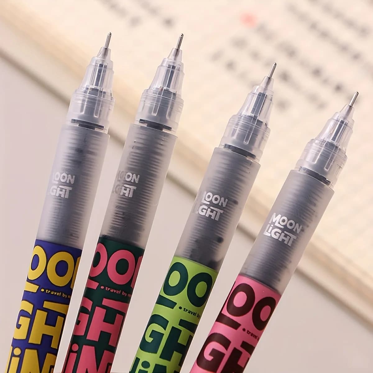 Penna a sfera con inchiostro ad asciugatura rapida da 9 pezzi - Punta ultrafine da 0,5 mm - Inchiostro liquido - Inchiostro nero - Materiale scolastico e per ufficio