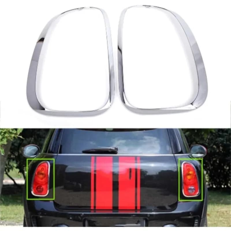 Cornice Cromata per Faro Posteriore Sinistro e Destro per MINI Cooper R60 Countryman S ALL4 11-16 52109806935 52109806936