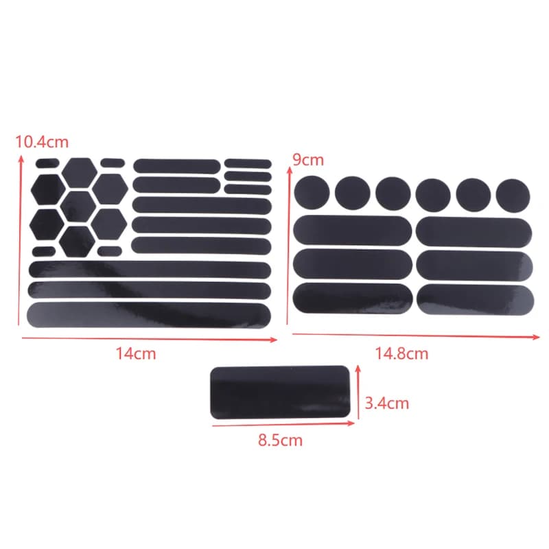 Motorcycle Helmets Reflective Black Invisible Reflective Tape Simple and Effective Reflective Tape Bicycles