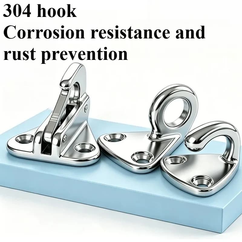 1 pc Stainless Steel Spring Snap Fending Hook Fender Hook Spring Hook Snap Attach Rope For Marine Hardware Boat Accessories