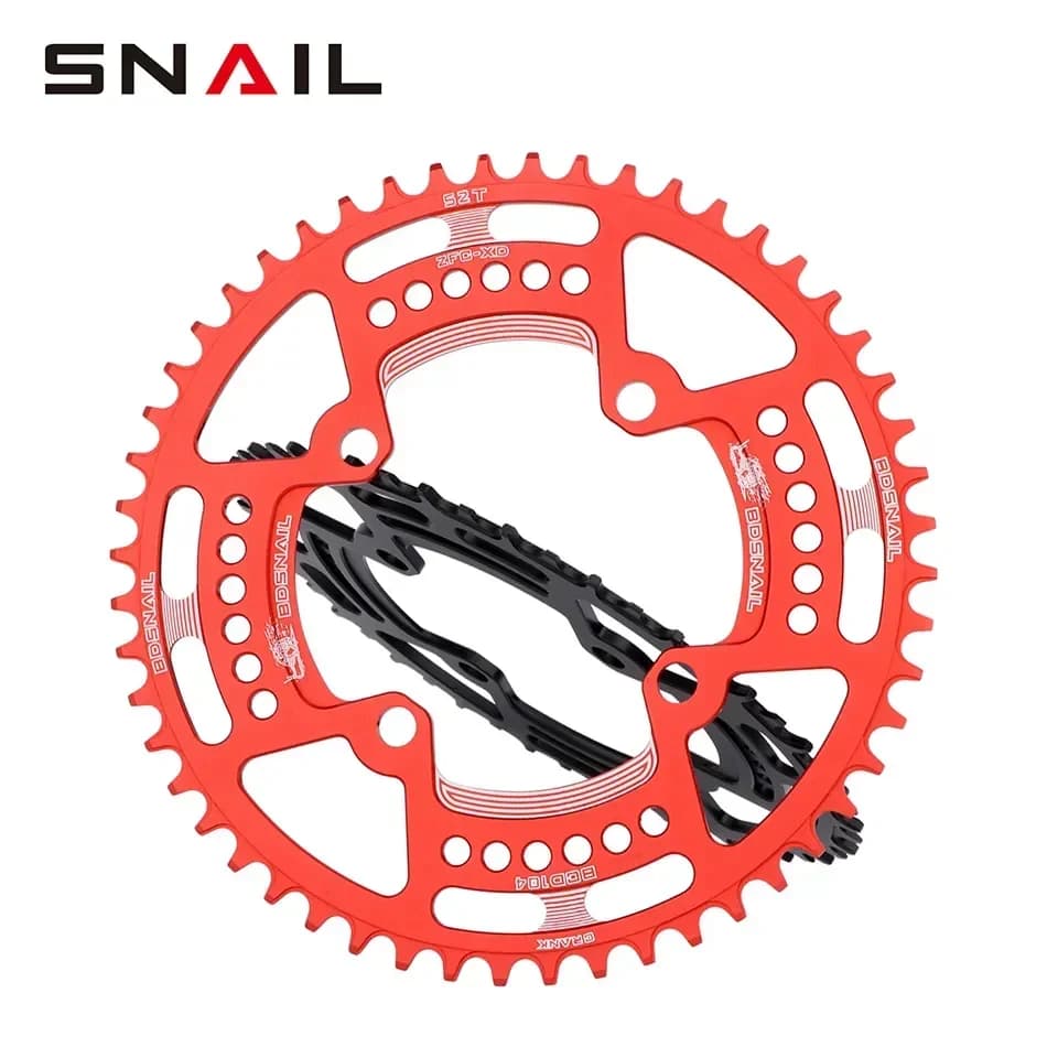 SNAIL Bcd crown 104 corona per bicicletta larga stretta 30T-52T disco tondo ruota a catena singola per guarnitura per Mountain Bike Shimano/SRAM