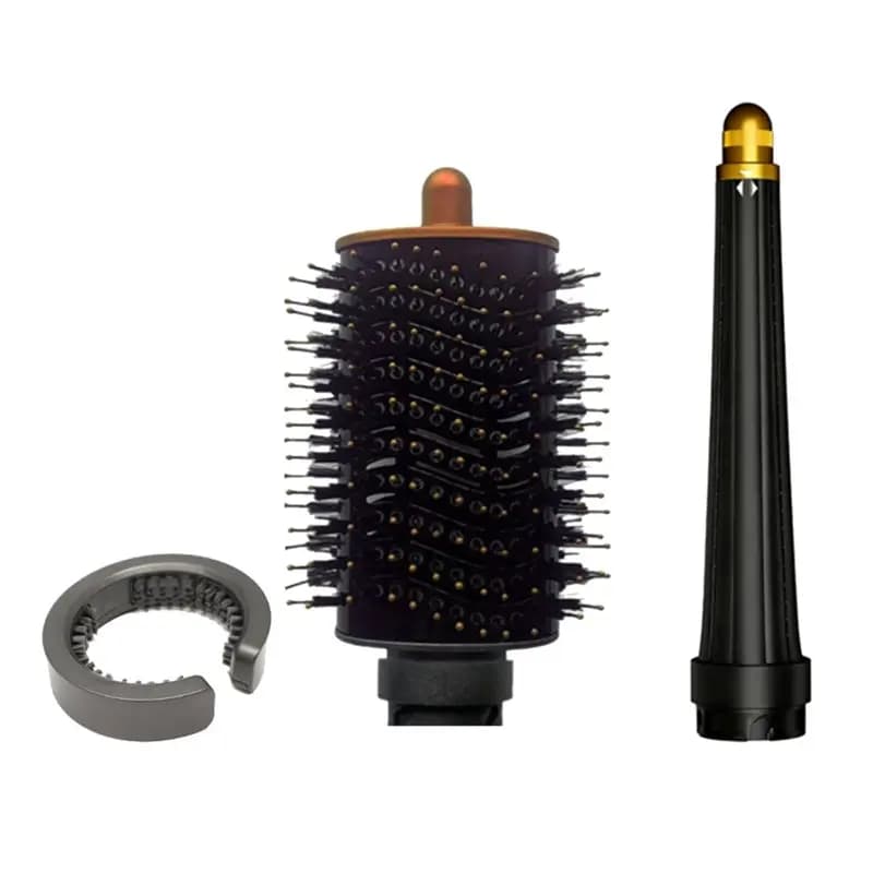 diSURPRISE diFor Shark Flexstyle Iron curls along Conical Bars and Smooth Brush Set Hair styling tool with textured waves