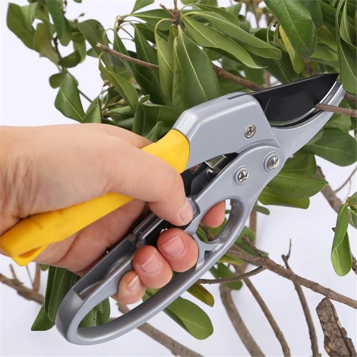 ABJA Power Scissors, Garden Tools with Anti-slip Grip, Carbon Steel Copper Supplies