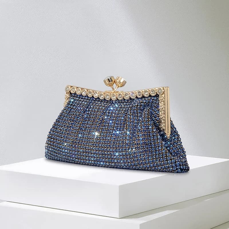 Fashionable rhinestone pouch for women evening bags with diamonds