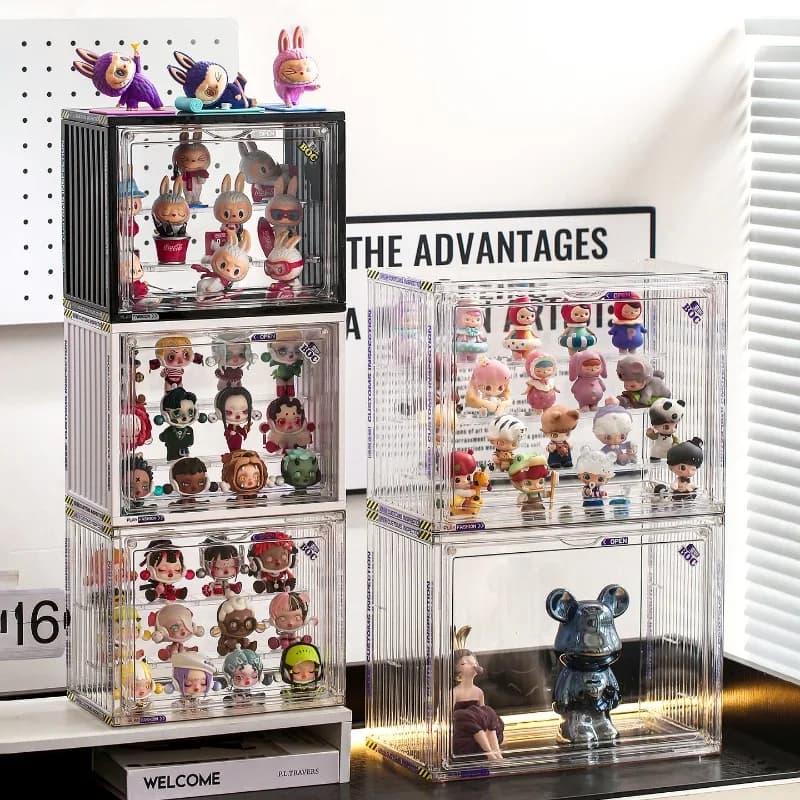 Blind box storage display stand transparent acrylic POP MART hand-made household hand-made box ornaments dust cabinet