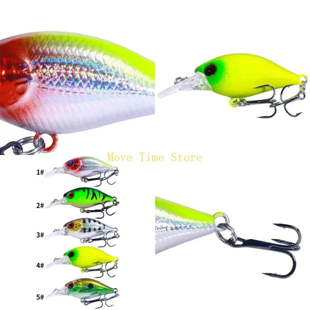 92me 5 pieces small fish fishing man-made baits man-made baits.
