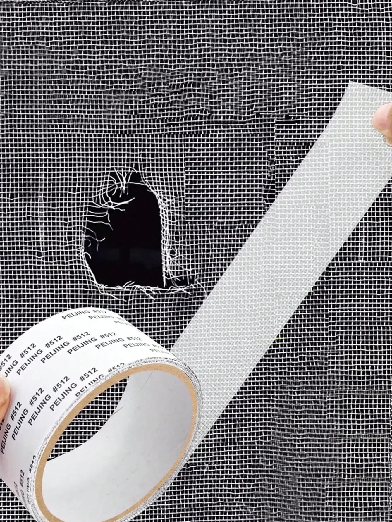 Nastro autoadesivo per riparazione schermo per finestre da 3 rotoli, toppa anti-zanzara, nastro di riparazione per rete metallica antiruggine impermeabile