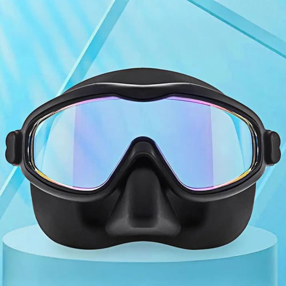 Anti-fog Swim Goggles Kids Swim Goggles with Nose Cover Anti-fog Uv Protection Diving Face Guard Wide-angle No Leak for Ages