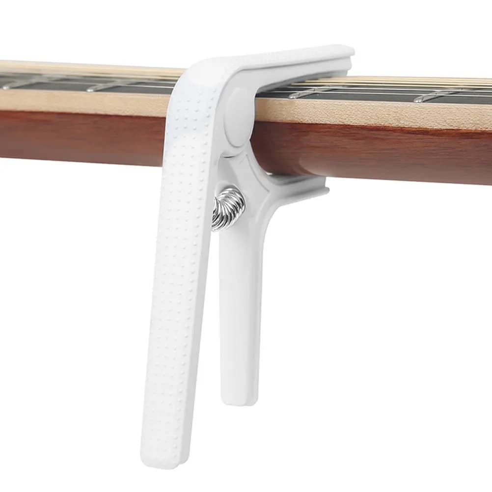 Capotasto per Chitarra Multiuso in Plastica e Silicone, Morsetto Antiscivolo Portatile per Chitarra Acustica, Elettrica, Ukulele e Classica - Accessori