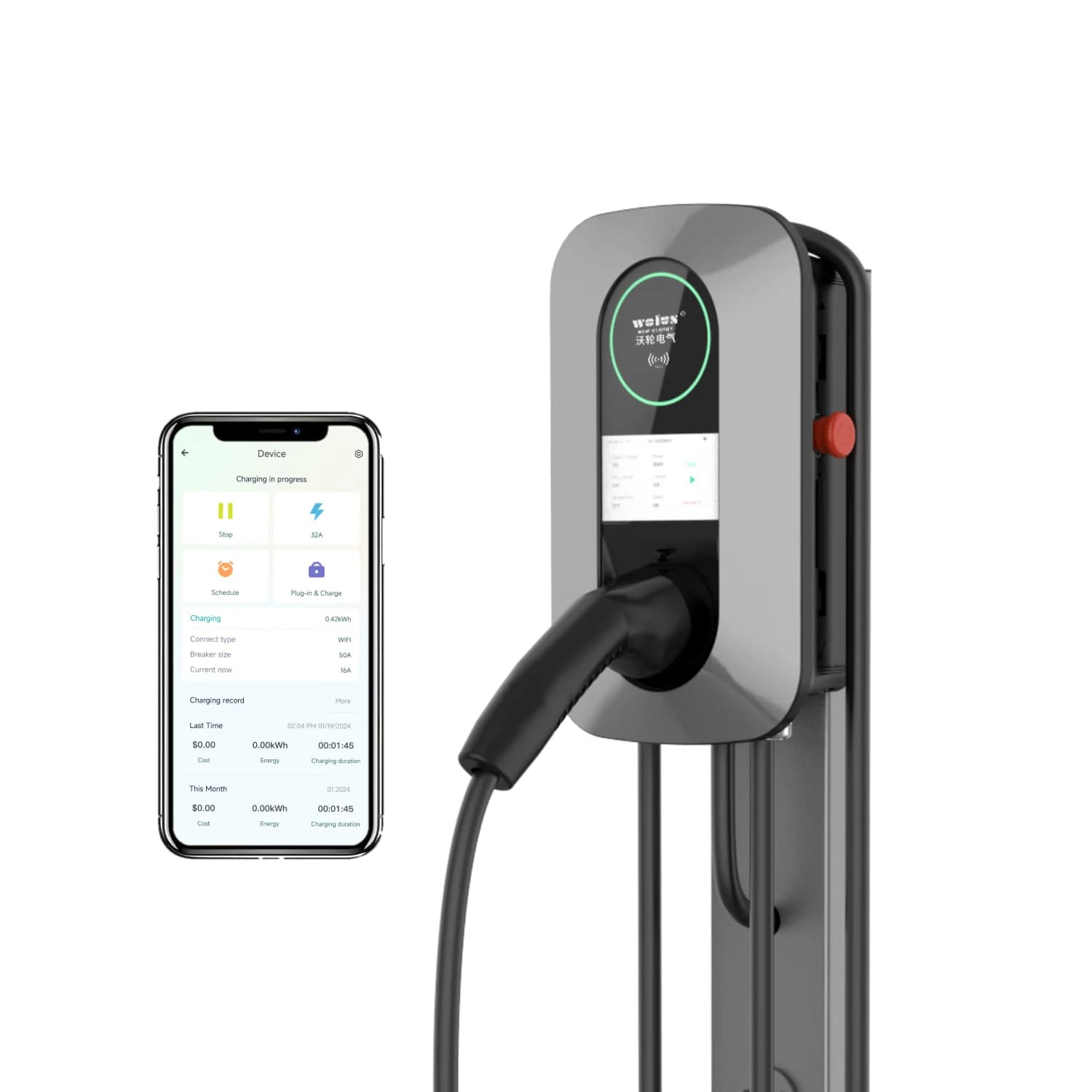 22kW AC Home Charging Pile Ev Wallbox BYD AC Charger
