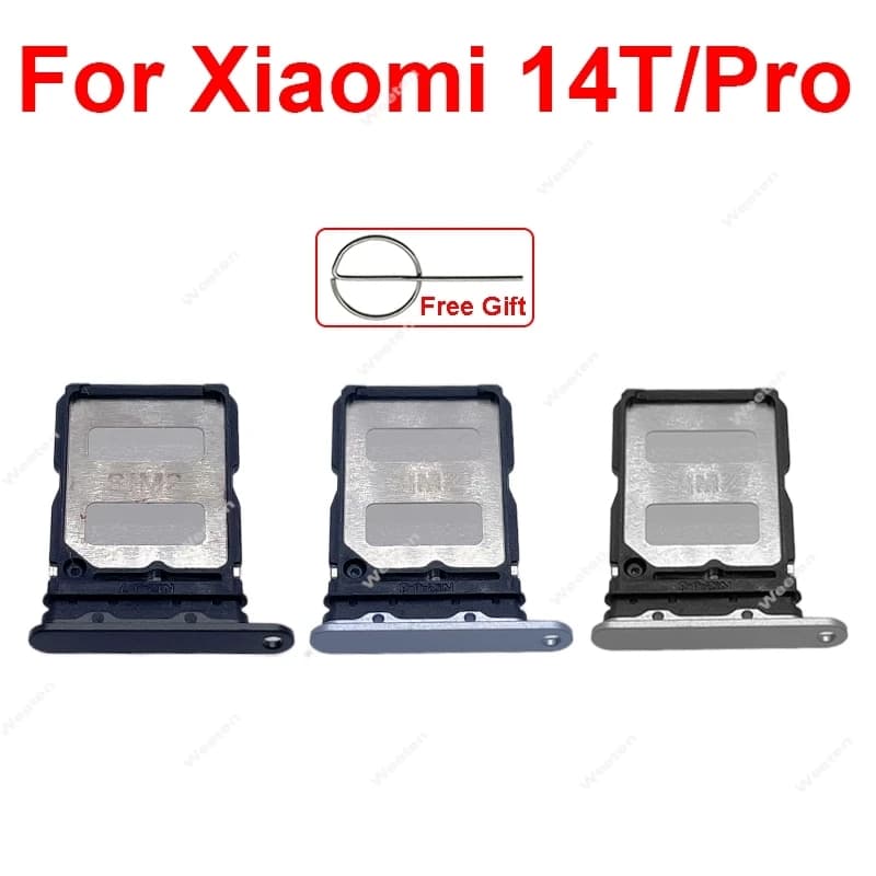 Vassoio scheda SIM per Xiaomi 14T Pro Adattatore supporto vassoio slot per scheda SIM Parti di ricambio presa scheda SIM