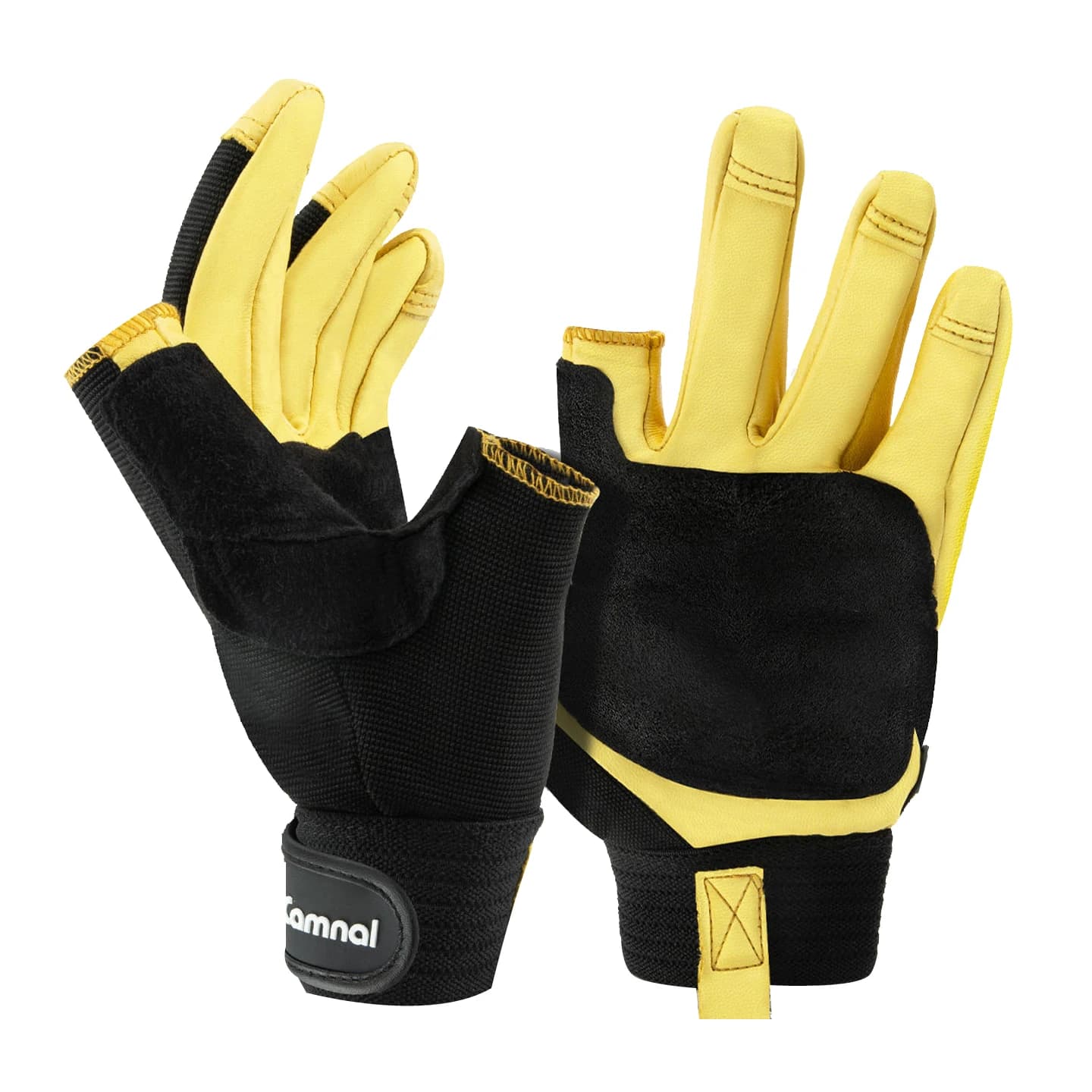 Sheepskin Gloves,Outdoor Climbing Rope Bridge Rescue Speed Descent Anti Slip Wear-Resistant Adventure Cycling Sports Gloves，P935