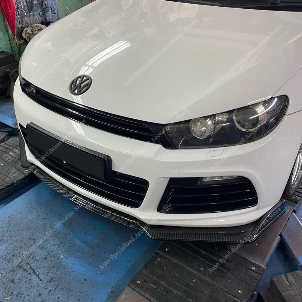 For VW Scirocco MK3 R 3PCS Car Front Bumper Lip Spoiler Splitter Diffuser Scirocco III R 2010-2017 Styling Bodykits Tuning
